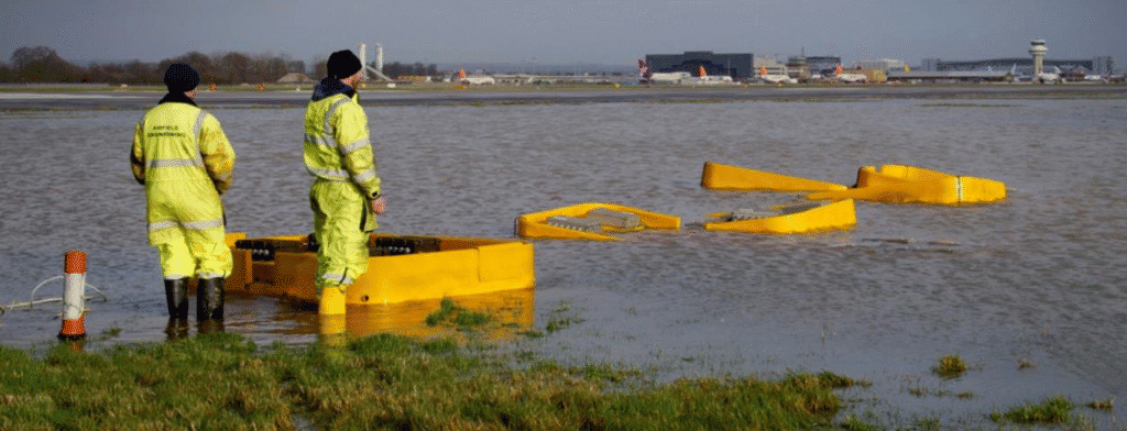 Flooding at Gatwick Airport
