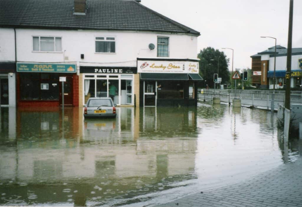 Flooding at Haslett Avenue, Crawley