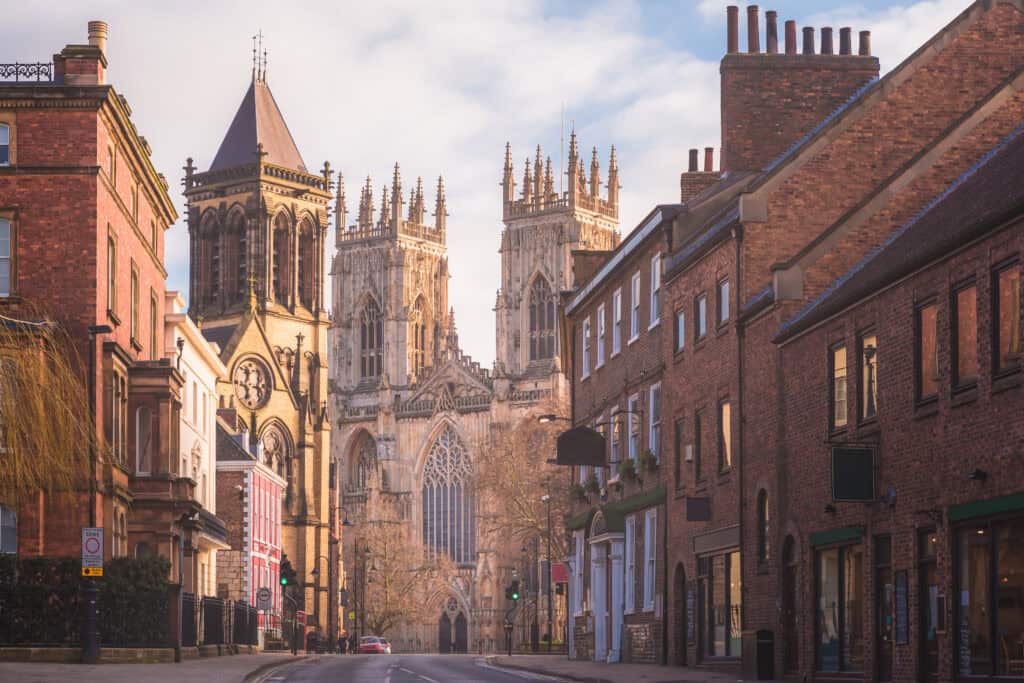 York city centre at the confluence of the Rivers Ouse and Foss, with a long flood history