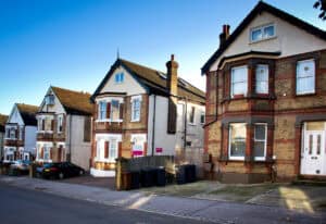 Street of large bay-fronted Victorian houses, the kind of property subject to a flood risk assessment for a change of use to HMO.