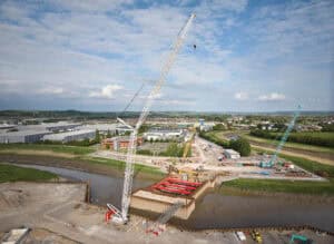 bridgwater tidal barrier construction river parrett